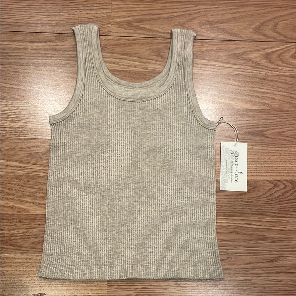 Heathered Oatmeal Brami Tank